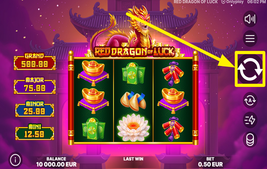 Red Dragon of Luck SPIN FOR VICTORY!