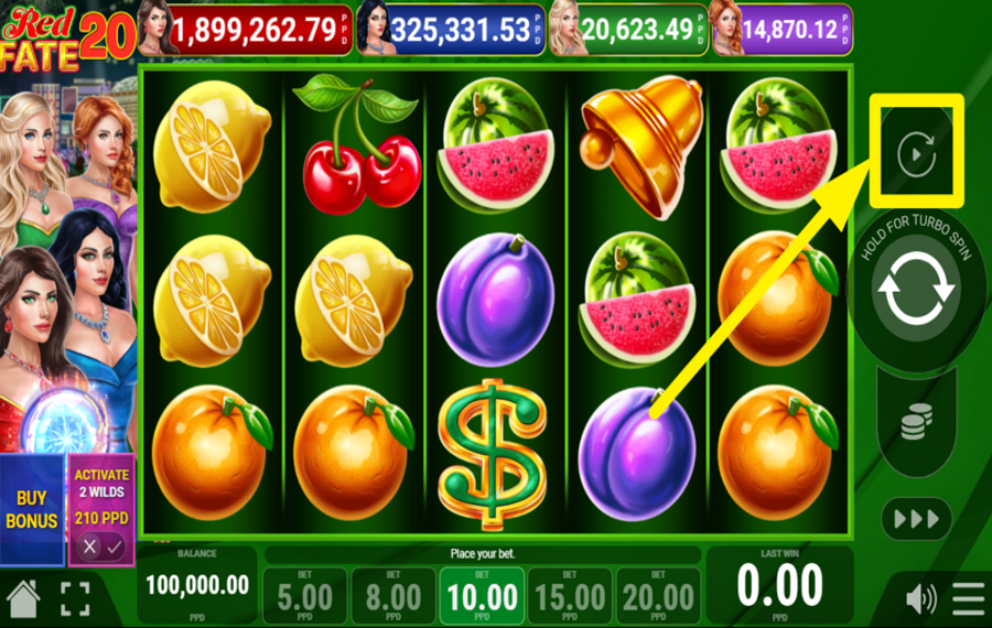 Red Fate 20 ACTIVER LA LECTURE AUTOMATIQUE.