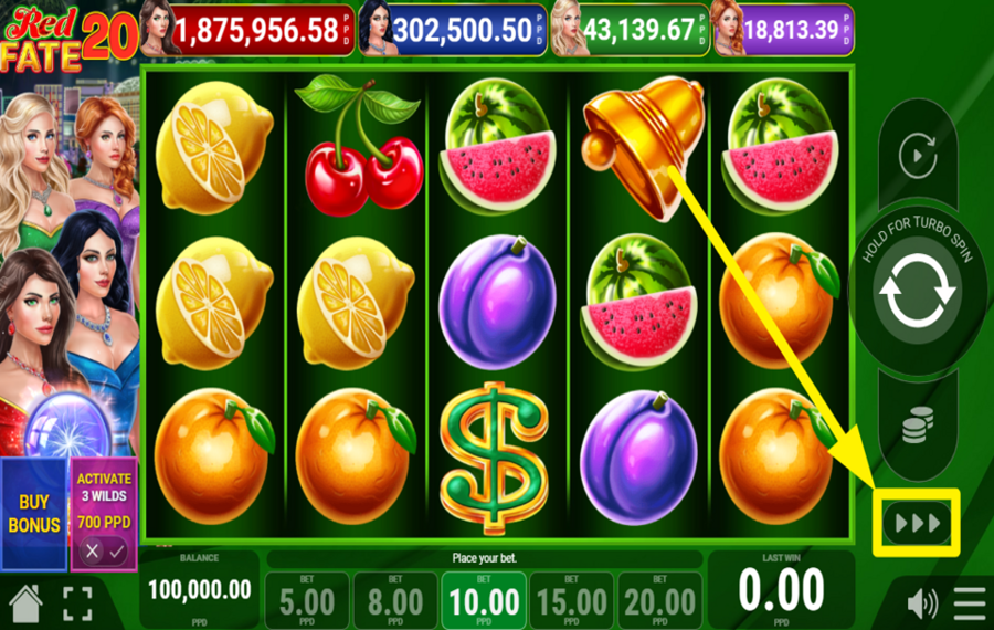 Red Fate 20 CHANGER LA VITESSE.