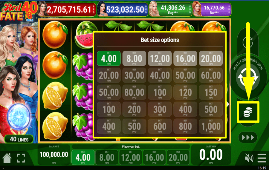 Red Fate 40 6 CHOISISSEZ L'ENJEU.