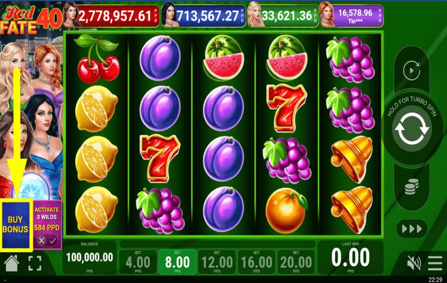 Red Fate 40 OBTENEZ LE BONUS.