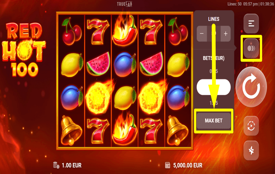 Red Hot 100 ДЕЛАЙТЕ МАКСИМАЛЬНУЮ СТАВКУ.