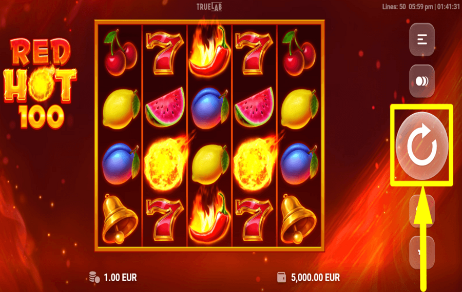 Red Hot 100 ИСПЫТАЙТЕ СВОЮ УДАЧУ.