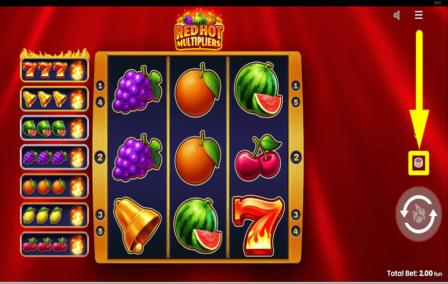 Red Hot Multipliers DECIDI LA TUA POSTA IN PUNTA.