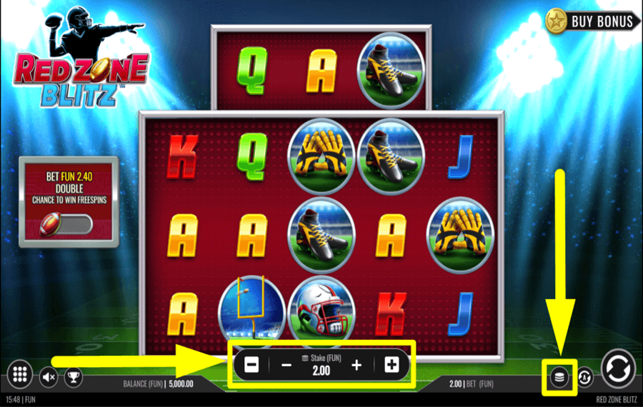 Red Zone Blitz PLACE YOUR BET.