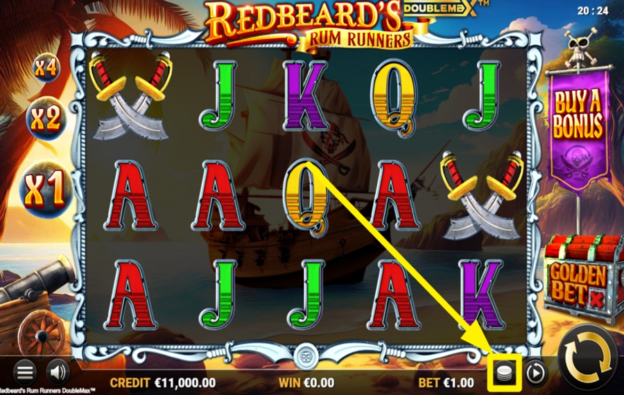 Redbeards Rum Runners DoubleMax SET YOUR BET.