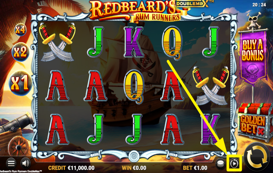 Redbeards Rum Runners DoubleMax USE THE AUTOPLAY FEATURE.