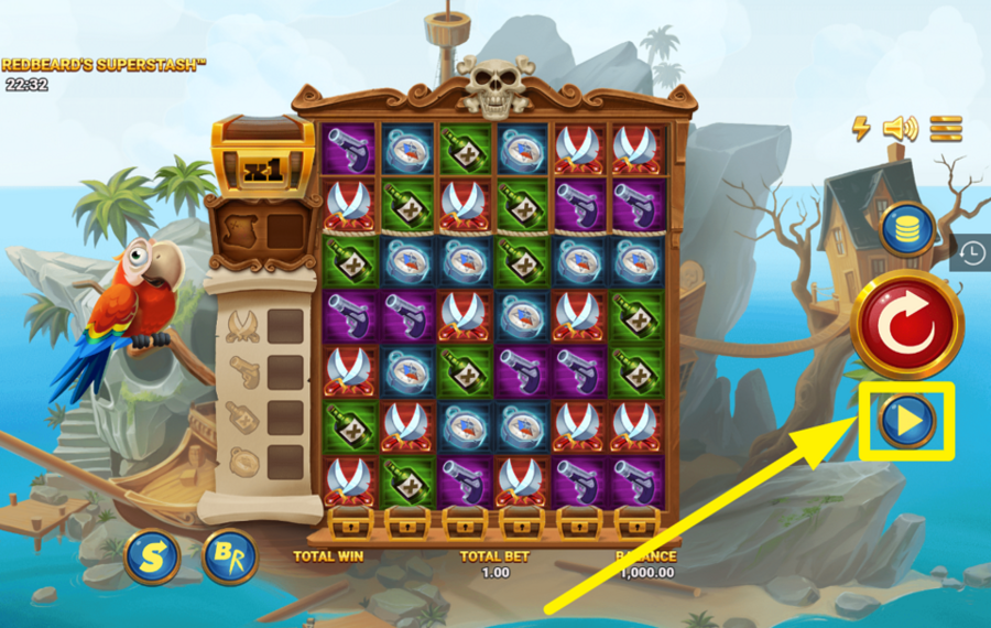 Redbeards SuperStash ВКЛЮЧИТЕ АВТОМАТИЧЕСКИЙ ВОСПРОИЗВЕДЕНИЕ.