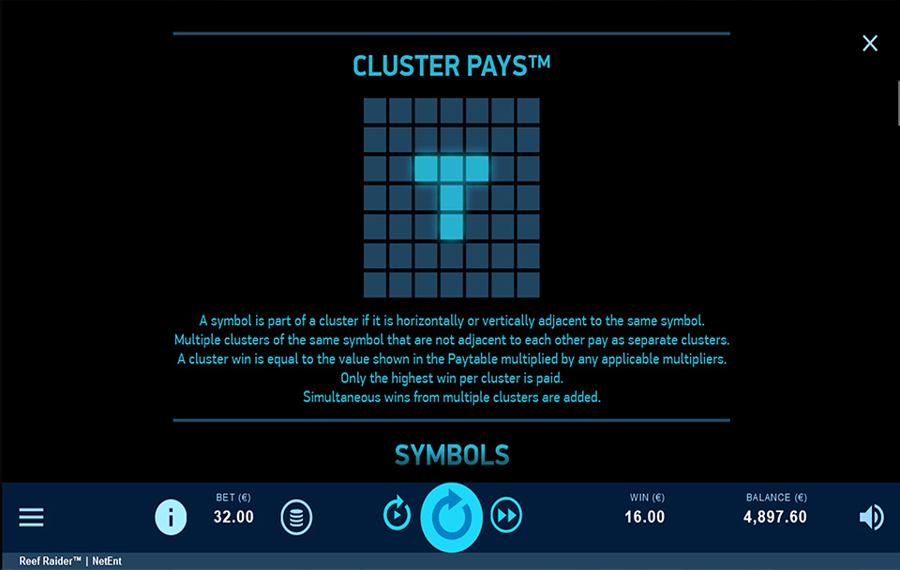 Reef Raider Choose the paylines.