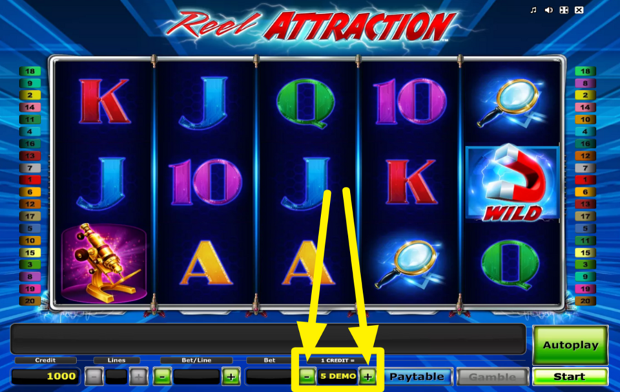 Reel Attraction DECIDE ON THE CREDIT VALUE.