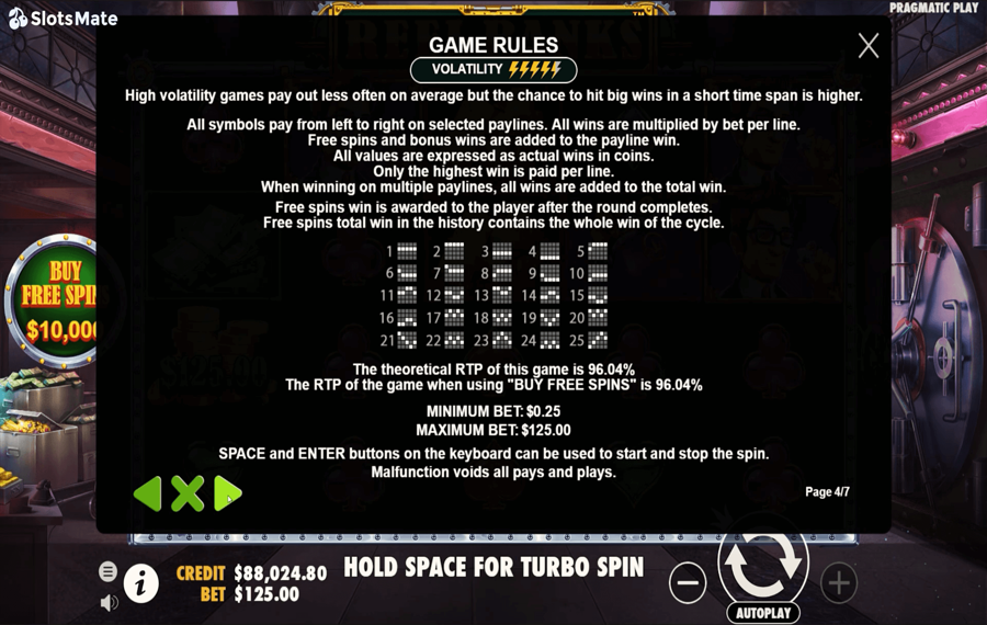 Reel Banks Choose the paylines