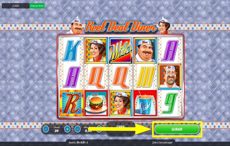 Reel Deal Diner STARTE DAS SPIEL.
