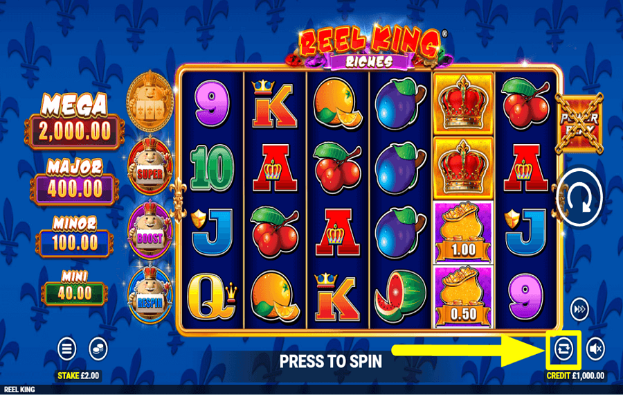 Reel King Riches ВЫБЕРИТЕ АВТОВОСПРОИЗВЕДЕНИЕ.