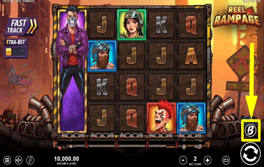 Reel Rampage APPLY BURST MODE.