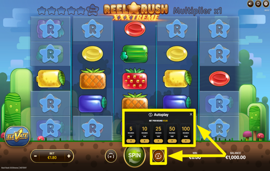 Reel Rush XXXtreme ATTIVA LA RIPRODUZIONE AUTOMATICA.