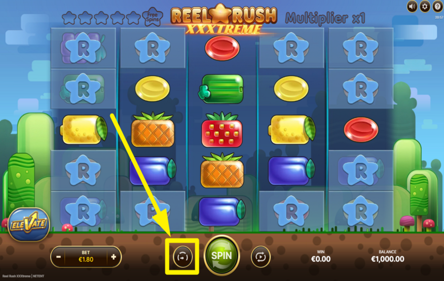 Reel Rush XXXtreme AUMENTA LA VELOCITÀ.