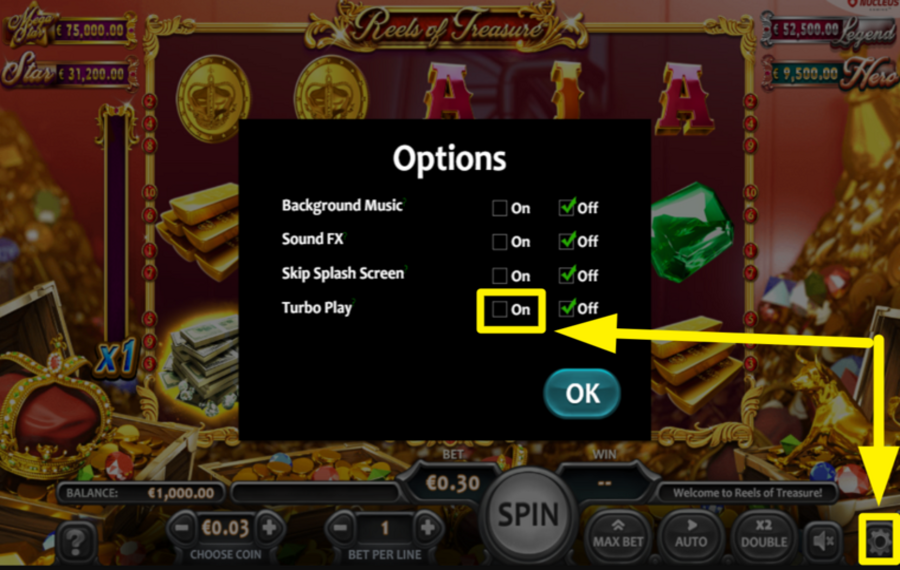Reels of Treasure ACTIVATE TURBO MODE!