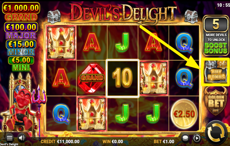 Reflex Gaming Devils Delight UNLOCK A CHEST.