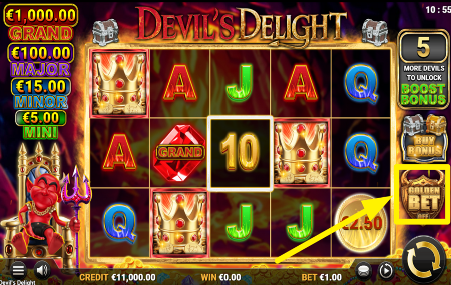 Reflex Gaming Devils Delight TAKE ADVANTAGE OF THE GOLDEN BET.