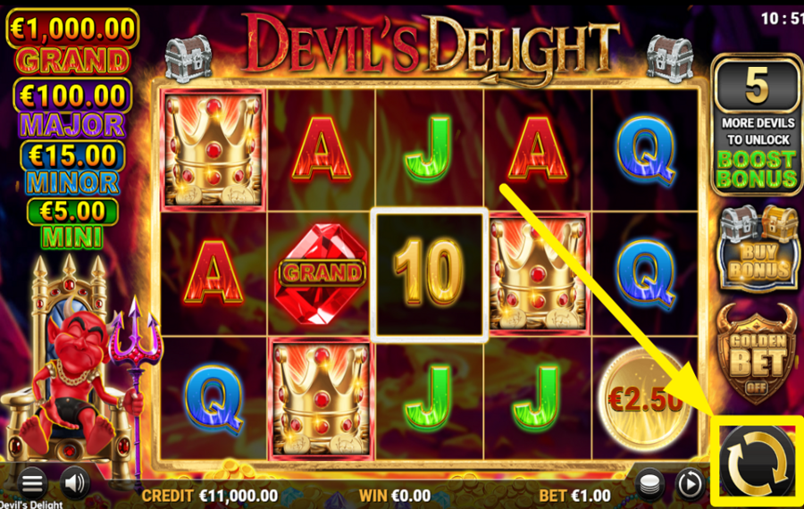 Reflex Gaming Devils Delight ENTER THE ACTION.