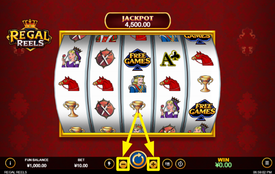 Regal Reels SPECIFY YOUR WAGER.