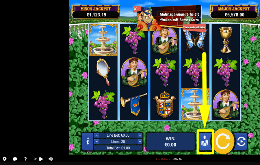 Regal Riches SETZEN SIE DEN HÖCHSTBETRAG.
