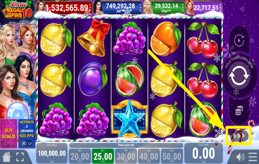 Regal Spins 10 Xmas MAXIMIERE DIE GESCHWINDIGKEIT.