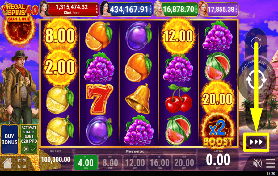 Regal Spins 40 Sun Link ERHÖHEN SIE IHR TEMPO.