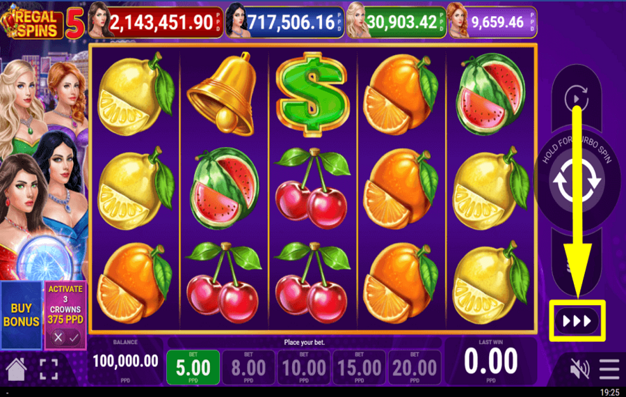 Regal Spins 5 ACCÉLÉREZ LE RYTHME.