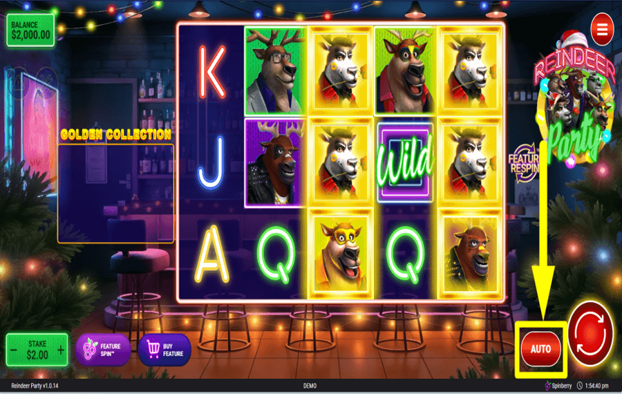 Reindeer Party CONTINUER AUTOMATIQUEMENT.