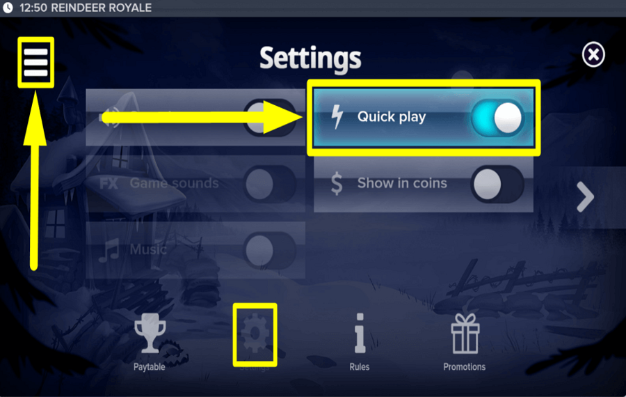 Reindeer Royale VERWENDEN SIE DEN TURBO-MODUS.