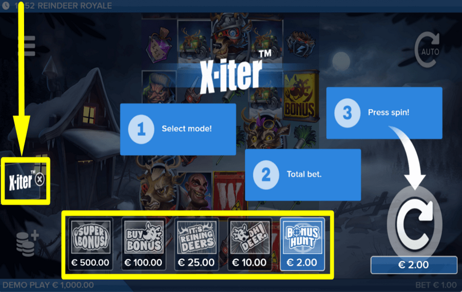 Reindeer Royale KAUFEN SIE SONDERFUNKTIONEN.