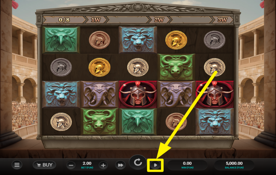 Relax Gaming Arena of Fortune ВЫБЕРИТЕ АВТОМАТИЧЕСКИЕ ВРАЩЕНИЯ.