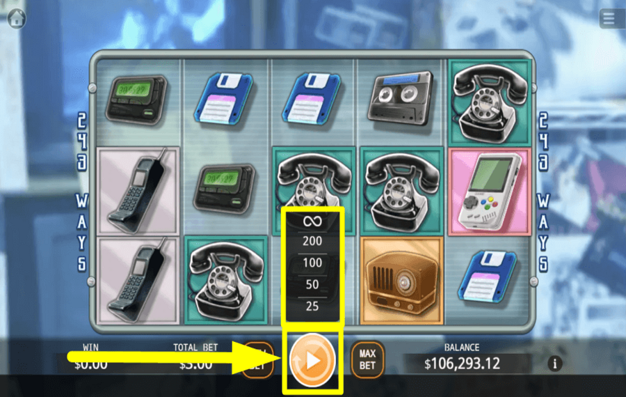 Retro Electronic SPIN AUTOMATICALLY.