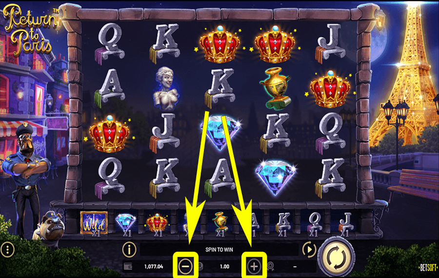 Return to Paris Elige el monto de tu apuesta.