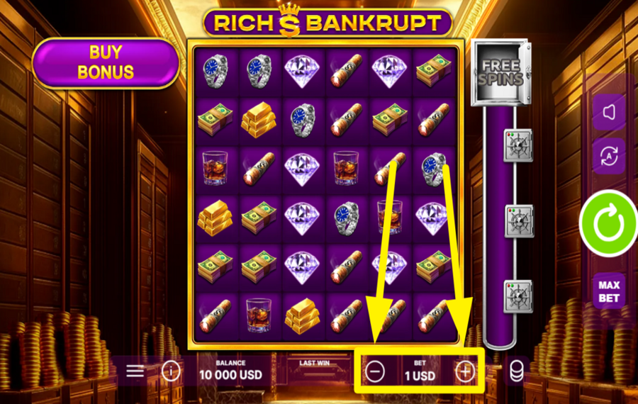 Rich Bankrupt ВЫБЕРИТЕ ОБЩУЮ СТАВКУ.