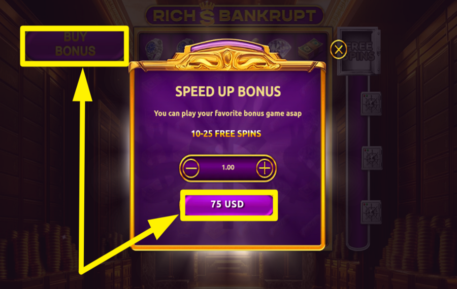 Rich Bankrupt РАЗБЛОКИРУЙТЕ БЕСПЛАТНЫЕ ВРАЩЕНИЯ.