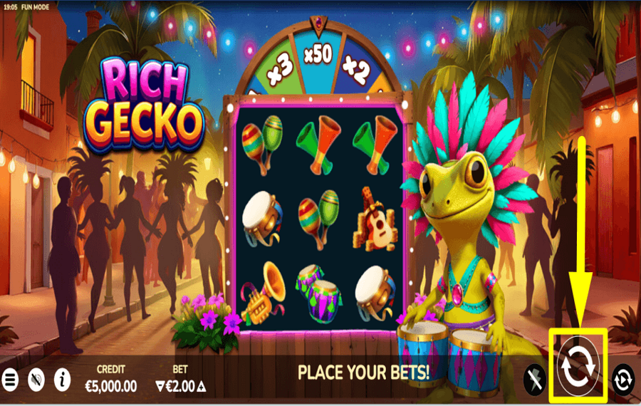 Rich Gecko COMMENCEZ À JOUER.