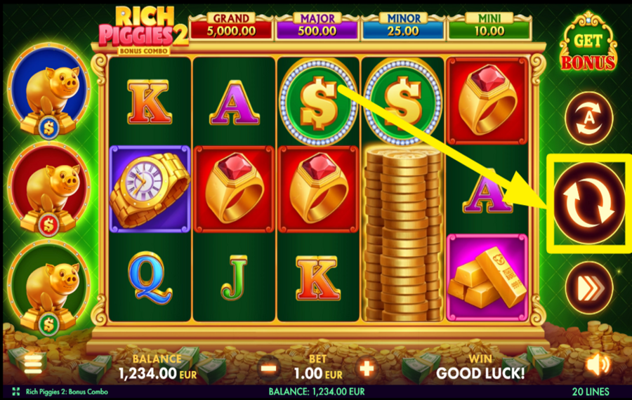 Rich Piggies 2 Bonus Combo SPIN FOR VICTORY!