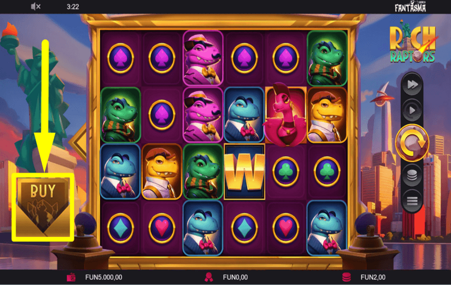 Rich Raptors АКТИВИРУЙТЕ БЕСПЛАТНЫЕ ВРАЩЕНИЯ.