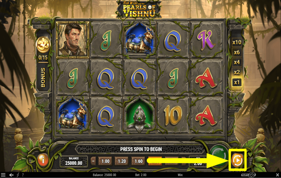 Rich Wilde and the Pearls of Vishnu AUTOPLAY VERWENDEN.