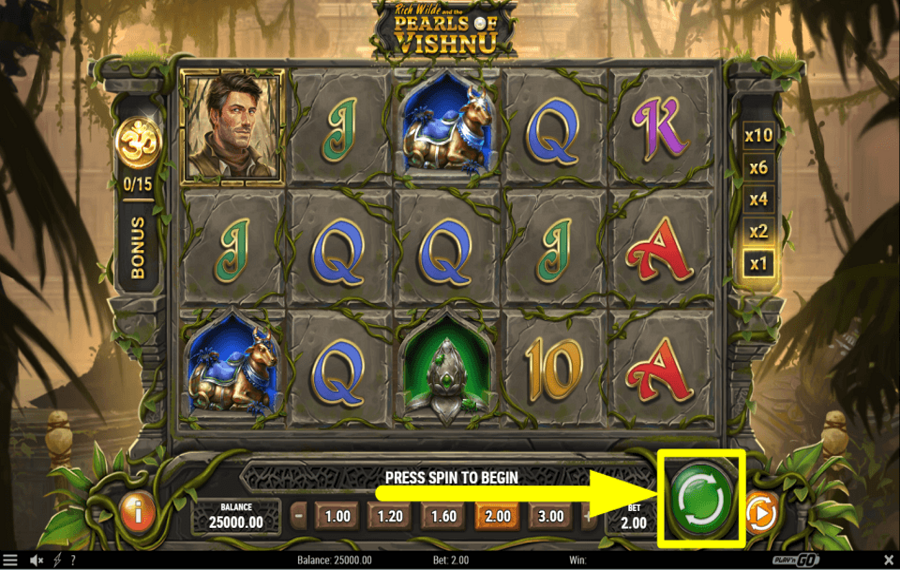 Rich Wilde and the Pearls of Vishnu SPIELEN, UM ZU GEWINNEN.