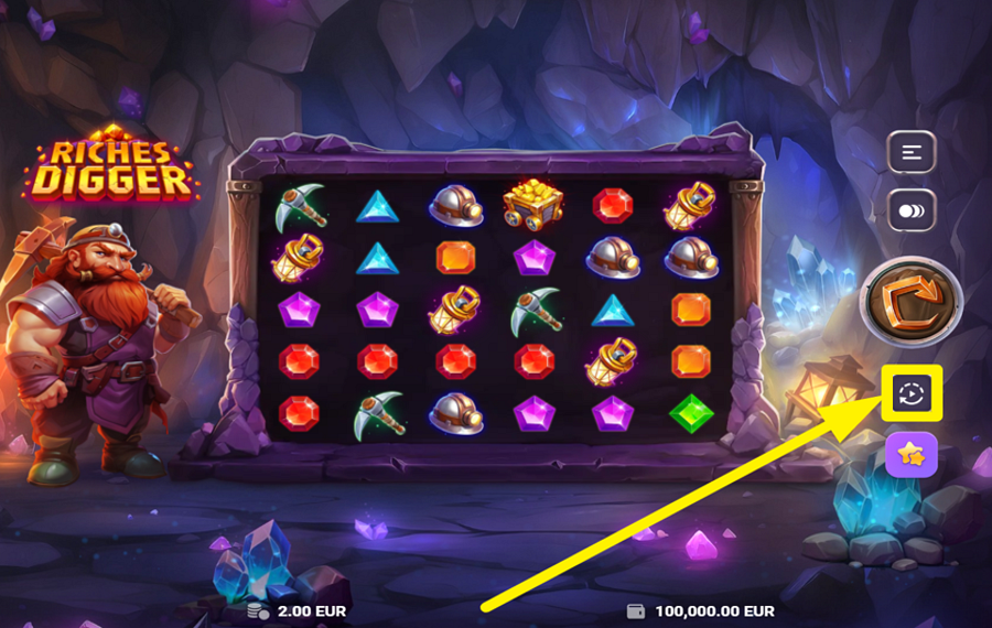 Riches Digger ЗАПУСТИТЬ АВТОМАТИЧЕСКОЕ ВОСПРОИЗВЕДЕНИЕ.
