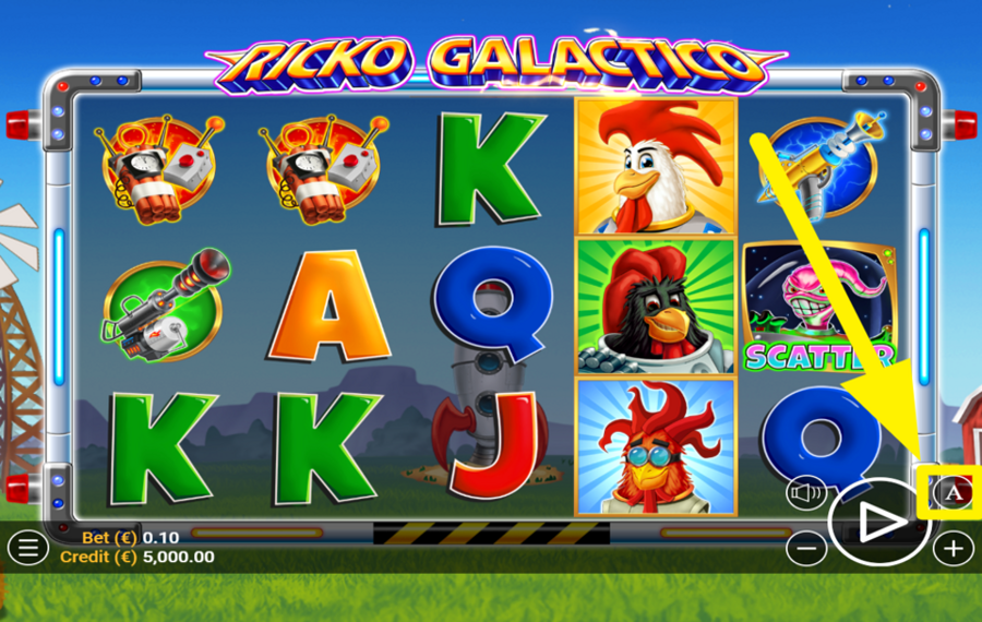 Ricko Galactico EMPLOY THE AUTOMATIC SPIN.