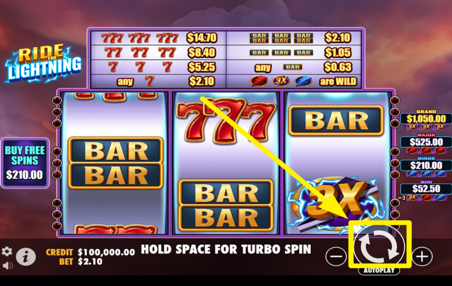 Ride The Lightning SPIN FOR VICTORY!