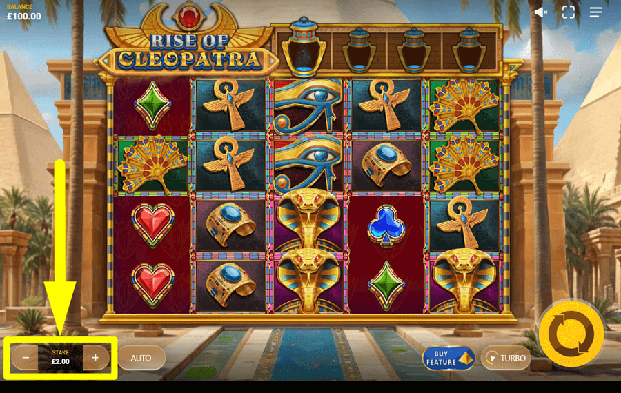 Rise of Cleopatra SET THE WAGER.