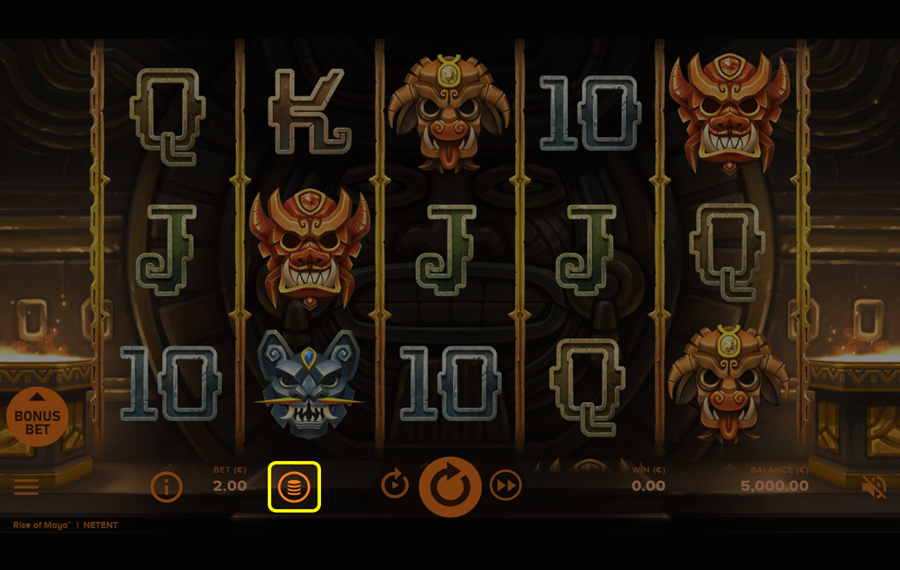 Rise of Maya Seleziona la scommessa desiderata