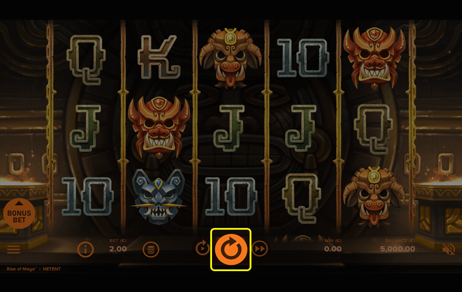 Rise of Maya Spingere/Premere il pulsante di selezione