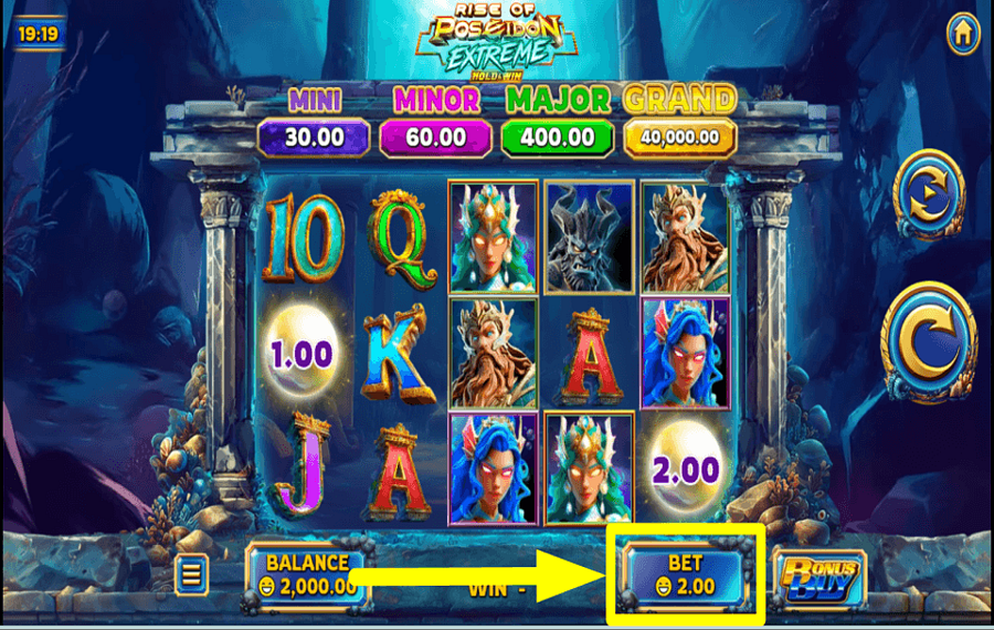 Rise of Poseidon Extreme ВЫБЕРИТЕ СВОЮ СТАВКУ.
