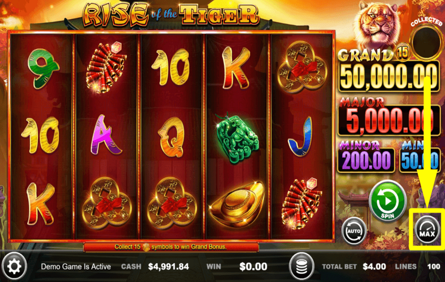 Rise of the Tiger APUESTA LA CANTIDAD MÁXIMA.